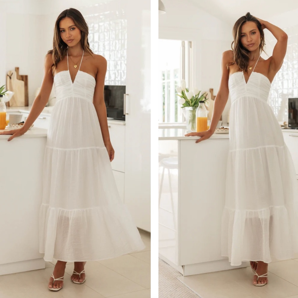 BREEANA MAXI DRESS (COCONUT) new with tags